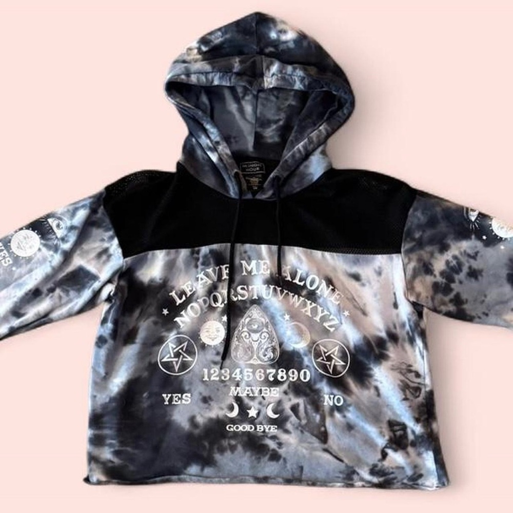Ouija board cropped hoodie